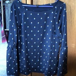 Dressy fall bell sleeve banana republic top